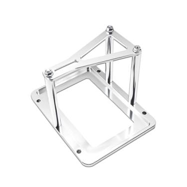 Imagem de ZTYAFEI Bandeja de bateria universal e kit de retenção - Caixa de realocação de porta-malas de alumínio para bateria Optima Racing, vermelho/amarelo/azul, parte superior 34/34R/34/78/D34/D34/78/34M