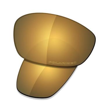 Imagem de SAUCER Lentes de reposição premium e protetores de nariz para óculos de sol Oakley Twenty XX 2012 High Defense - Bronze dourado polarizado