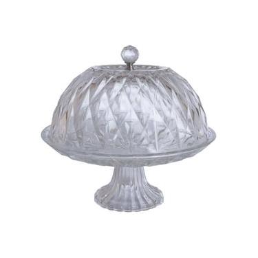 Imagem de Prato para Bolo Hauskraft Sutil com Pedestal em Vidro - 25 cm