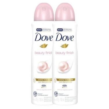 Imagem de Kit 2 Desodorante Antitranspirante Aerosol Dove Beauty Finish 150ml