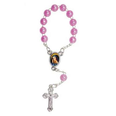 Imagem de 50 unidades Mini Terço com Foto Nossa Senhora das Dores - SJO Artigos 