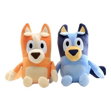 Imagem de Kit com 2 boneco Bluey e Bingo Pelúcia 28 Cm Familia Bingo Chilli Band