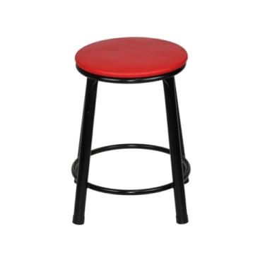 Imagem de Banqueta Baixa Banco Cozinha Americana Balcão Bar Aço, Para Cozinha Americana, Balcão ou Pub - Banqueta baixa cozinha(Preto,Branco Floral)