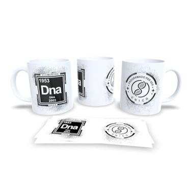 Imagem de Caneca de Cerâmica Branca com Estampa Geek, Design Elementos Periódicos e Nerd por Escolha, Tema Científico (15052)