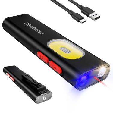 Imagem de Lanterna EDC recarregável PASIION, 1400 lúmens, 150 m de feixe