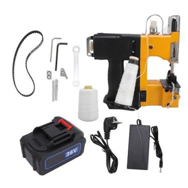 Imagem de Máquina de costura de saco tecido sem fio costurador de saco elétrico mais próximo 1500 1700 pontos por minuto 280 W de potência para sacos de areia de costura ao ar livre Sacos (Plugue UE)