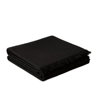 Imagem de Manta Para Sofá Gigante Luxo 2,40X1,80m l Premium De Algodão Capa Decorativa Protetora - Revestimento Protetor para Sofá, Cama, Puff(M.Pop 2,10 x 1,40 PRETA)