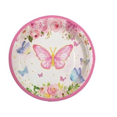 Imagem de CWPJUNDGP Festa de aniversário, copos de papel, pratos de papel, festivais descartáveis locais de festa temática, atmosfera de decoração, utensílios de mesa