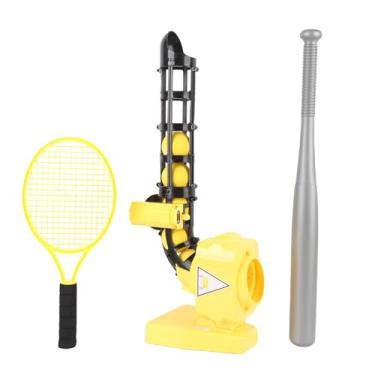 Imagem de Zyyini Conjunto de Máquina de Arremesso para Treinador de Beisebol Com Raquete de Morcego de Bolas - Experimente Diversão Em Diferentes Esportes, Exercite a Força das Mãos, Adequado para Desenvolver