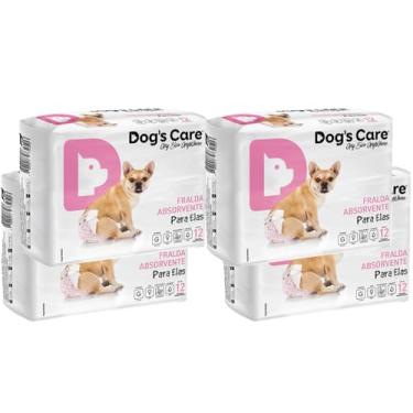Imagem de Kit Fralda Higiênica Descartável Dogs Care Para Cachorro Fêmea G 48 unidades