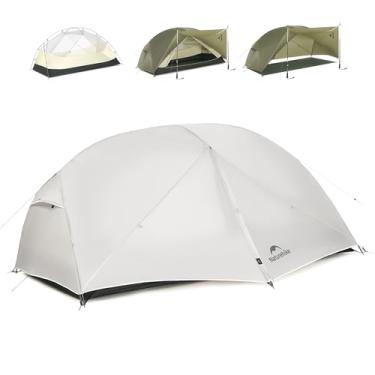 Imagem de Barraca de acampamento Naturehike 2025 Mongar Pro, barraca ultraleve para mochila para 1-3 pessoas, nylon 20D, 3 estações, impermeável, Mongar, para 2 pessoas, para mochileiros, viagens, acampamento
