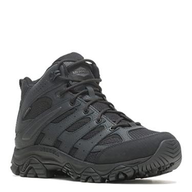 Imagem de Merrell Bota tática e militar masculina Moab 3 Mid Wp, Preto, 15