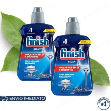 Imagem de Kit 2x Finish Secante Abrilhantador para Lava Louças 250ml Original Br