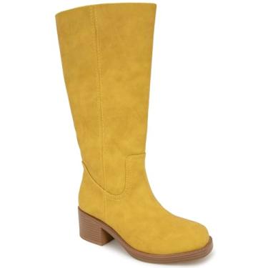 Imagem de UNIONBAY Bota feminina Mustang Fashion, Banana, 41