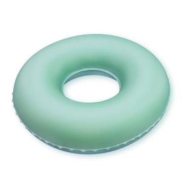 Imagem de Almofada Ortopédica Inflável Redonda com Orifício | Assento Terapêutico Antiescaras para Cóccix, Almofada de Água ou Ar para Carro Escritório Home Office