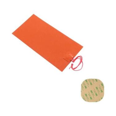 Imagem de Almofada De Aquecimento De Silicone Laranja 12V 220V Impermeável Flexí