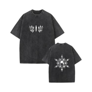 Imagem de Camiseta Gráfica Unissex Oversized De Algodão Akaza Koyuki Anime Manga