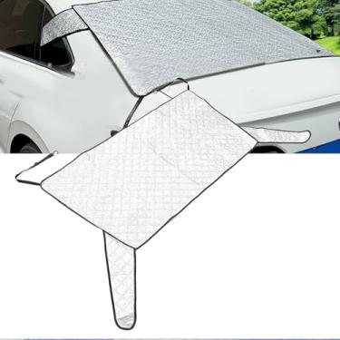 Imagem de Naroote Pára-sol da Janela Traseira do Carro, Capa de Pára-brisa Magnético Automático Traseiro Neve Cobertura de Gelo Bloqueio de Gelo à Prova de Arranhões