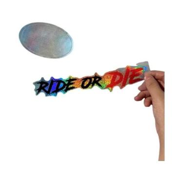 Imagem de Adesivos Para Capacete De Motocicleta RIDE OR DIE, Decalques De Vinil 