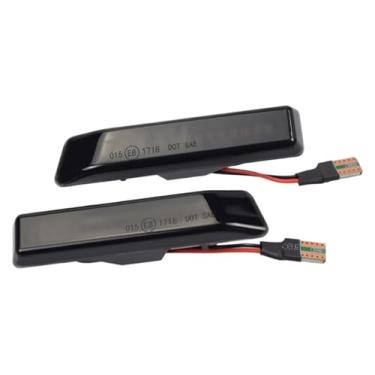 Imagem de Luz indicadora de espelho lateral para BMW X5 E53 E36 Lente fumê de asa dianteira LED indicador repetidor 63132492179 63137164491 (2 peças de cristal dinâmico)