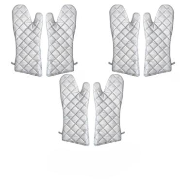 Imagem de Luvas de Cozinha Cinzentas Para Forno, Adequadas Para Fornos e FogõEs, Antiderrapantes, DuráVeis e Resistentes Ao Calor.(6 unidades)