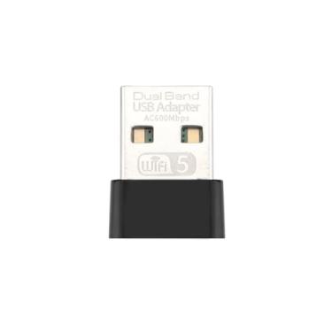 Imagem de Tangxi Adaptador Usb Wifi Ac600mbps, Adaptador de Rede Sem Fio de Banda Dupla 2.4g 5g para Desktop, Dongle Wi-fi MU-MIMO para Winos Macos Linux