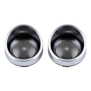 Imagem de QCBQBI [Substituição] Viseira de sol de motocicleta, capa de seta, moldura de seta para lâmpada para tour para Dyna para Softail