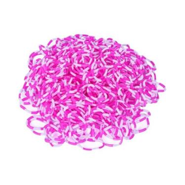 Imagem de Kit De Fazer Pulseiras DIY Para Crianças Com 600 Peças, Elásticos De T