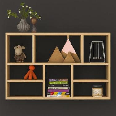 Imagem de Prateleira decorativa 60x90x18cm mdf cru elegante resistente - SIXTEEN