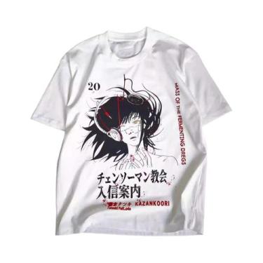 Imagem de Camiseta De Manga Curta Chainsaw Man, Álbum Japonês, Casal Guerra Demô