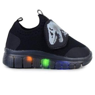 Imagem de Tênis Infantil Masculino Novopé Preto com LED - 1287-Masculino