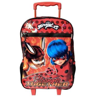 Imagem de Mochila Rodinhas Escolar Miraculous Ladybug Rena Dermiwil-Feminino
