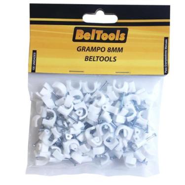 Imagem de Grampo Fixa Fio 8mm + Prego Kit 1000 Peças Beltools