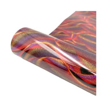 Imagem de Vinil Termocolante Glitter Em Cores Sortidas PU HTV Para Aplicação a F