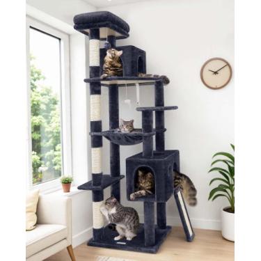Imagem de Árbol para Gatos Globlazer F70 Pro de 70 pulgadas con Poste para Rasca