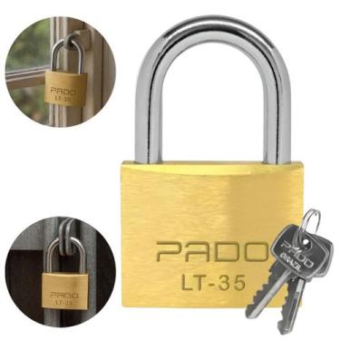 Imagem de Kit 2 Cadeado Segredos Iguais Portão Casa Armario 35mm Pado