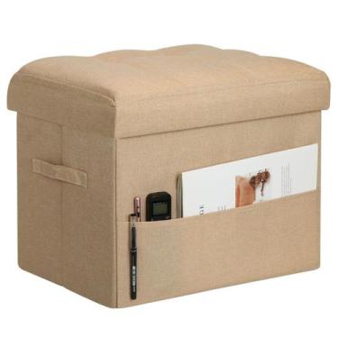 Imagem de Otomano de armazenamento BelugaHelper Ottoman com armazenamento 43L Be