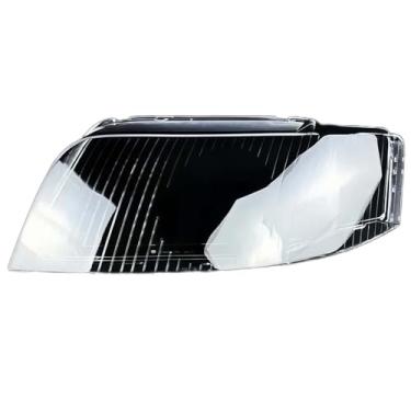 Imagem de Compatível Com audi a6 c5 2003 2004 2005 tampa da lente do farol do carro faróis habitação abajur transparente substituir escudo da lâmpada de vidro(Left)