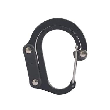 Imagem de Deevoka Cabide de Mochila com Gancho para Mosquetão para Serviço Pesado para Mochila de Escalada, PRETO