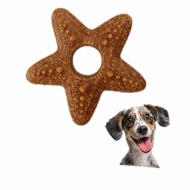 Imagem de Brinquedo Mordedor para Cães de Fibra de Arroz Biodegradável Auxilia na Saúde Bucal