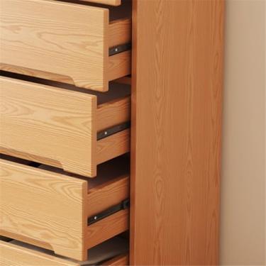 Imagem de KEG801302 Cômoda de quarto para quarto, multicamadas de madeira, cômoda de armazenamento, com 6 gavetas, torre de armazenamento (pequena)