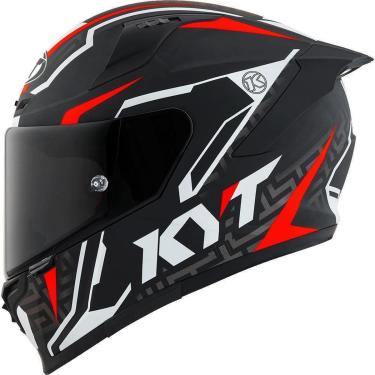 Imagem de Capacete KYT Striker 2V Asphalt Preto e Vermelho-Masculino
