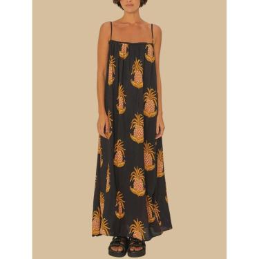 Imagem de Vestido Longo Amalfi Abacaxi Farm Cor:;Tamanho:GG-Feminino