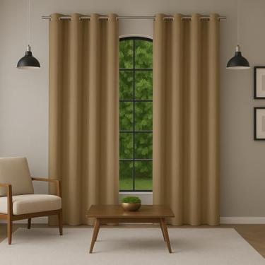 Imagem de Cortina 3,00 x 2,50 - Decoração Quarto, Sala, Escritório Janela Inteira com Ótimo Caimento (AVELA)