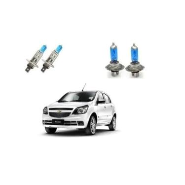 Imagem de Par Lâmpadas Super Branca Agile Farol Alto Baixo H1 E H7