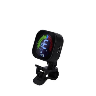 Imagem de Fockety Afinador de Guitarra, Afinador de Clipe Recarregável Com Tela Colorida de Alto Contraste 5 Modos de Afinação Ukulele de Baixo de Guitarra Cromático, para Violino de Ukulele de