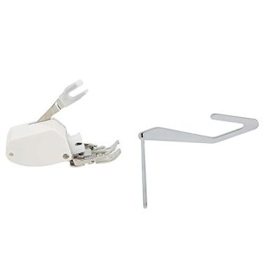 Imagem de Pé calcador Acessórios para máquinas de costura Pé de hemmer de alimentação síncrona elétrica multifuncional para máquinas de costura domésticas Singers Feiyue Material metálico