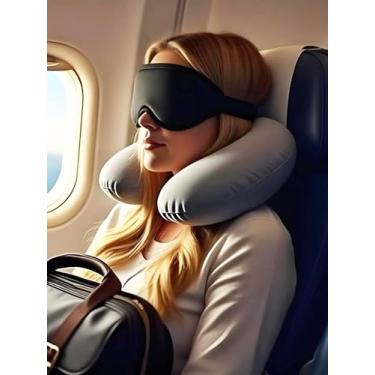 Imagem de Máscara de dormir de luxo para pessoas que dormem de lado - Pressão ocular zero, bloqueio de luz, macia e confortável, preta