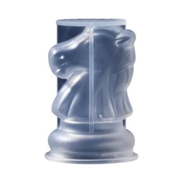 Imagem de Molde De Silicone Para Tabuleiro De Xadrez 3D E Damas, Para Artesanato