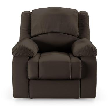 Imagem de Poltrona do Papai Reclinável Sala de Cinema Madrid Elétrica Touch USB PU Marrom  G23